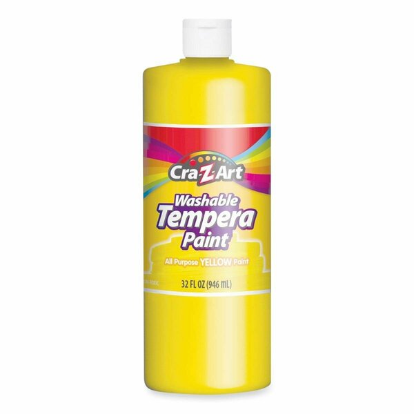 Inkinjection 32 oz Washable Tempera Paint, Yellow IN3298715